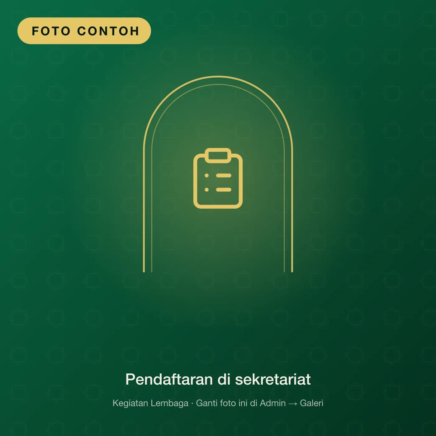 Pendaftaran di sekretariat
