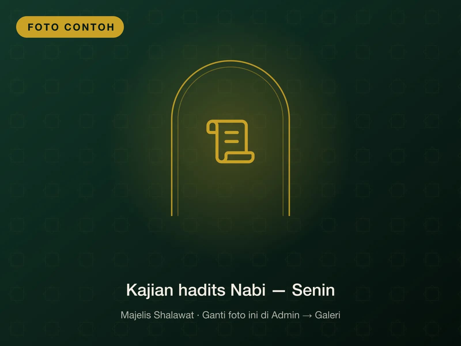 Kajian hadits Nabi — Senin