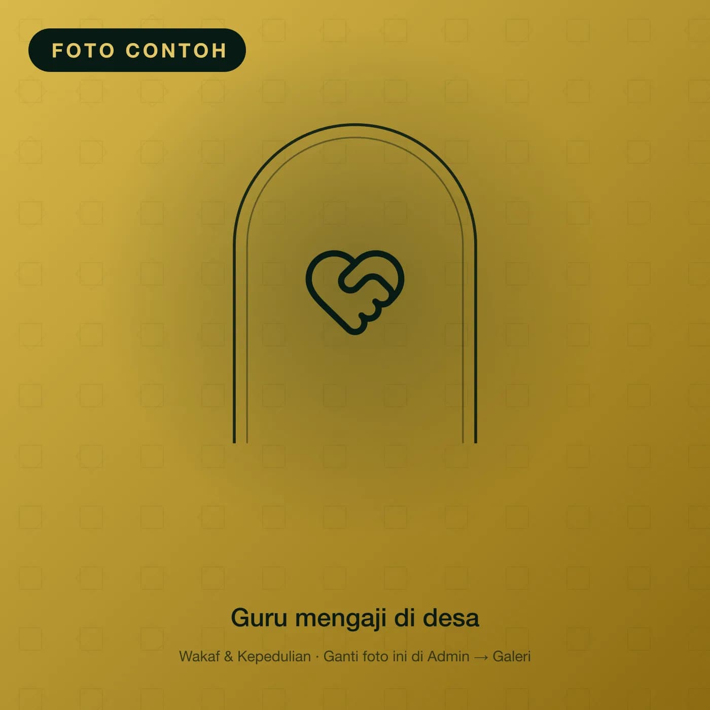 Guru mengaji di desa