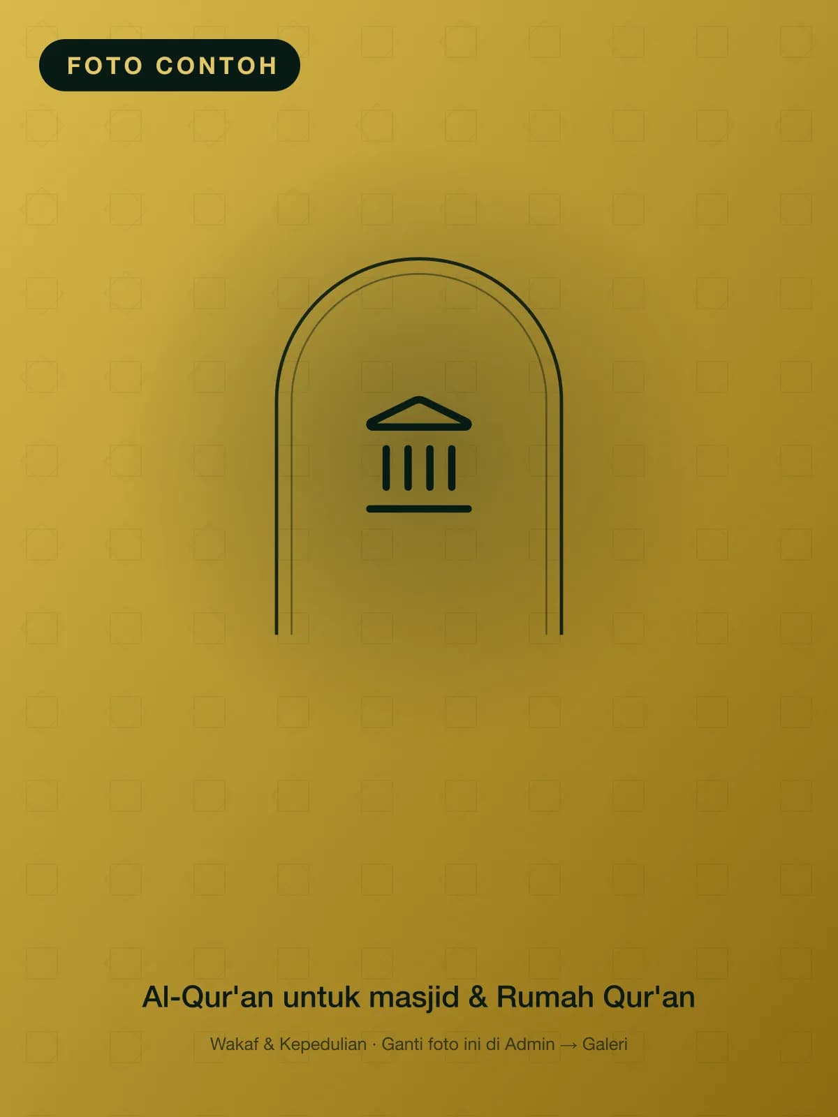 Al-Qur'an untuk masjid & Rumah Qur'an