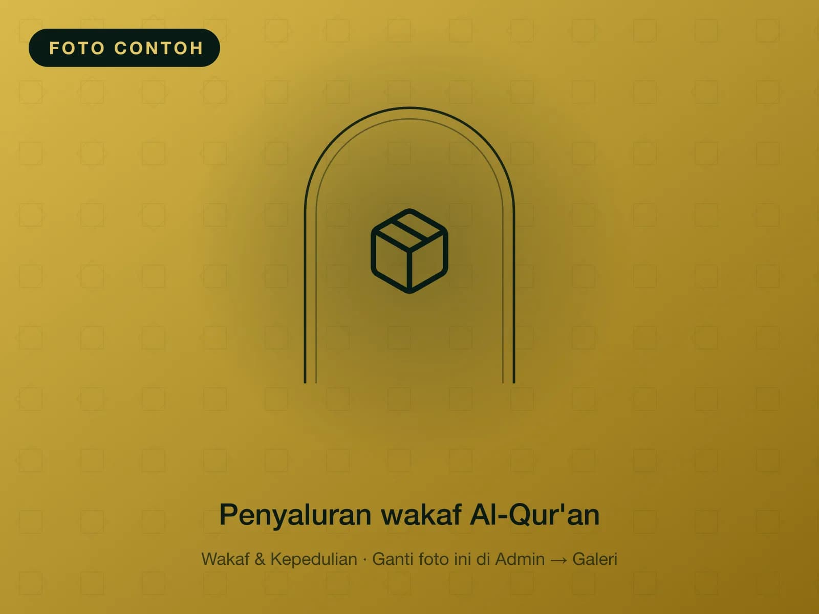 Penyaluran wakaf Al-Qur'an
