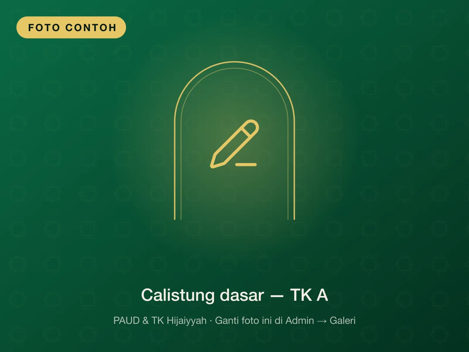 Calistung dasar — TK A