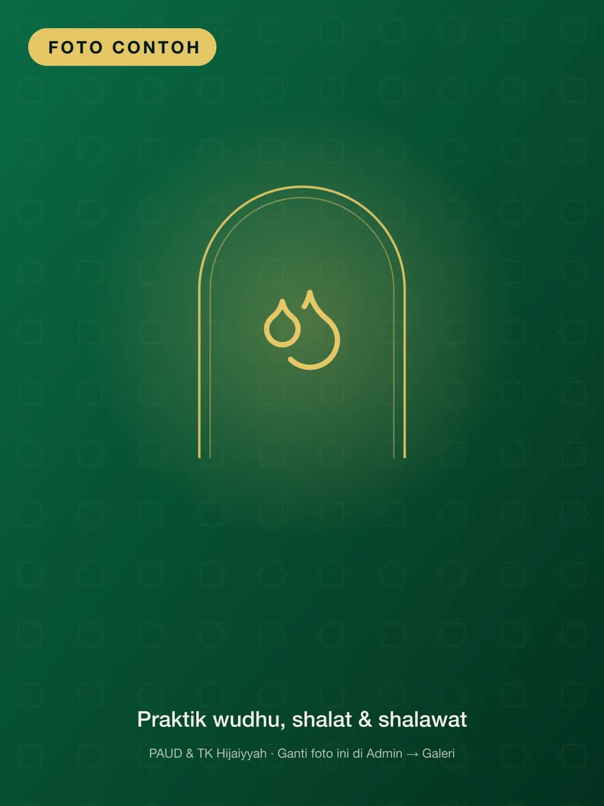 Praktik wudhu, shalat & shalawat